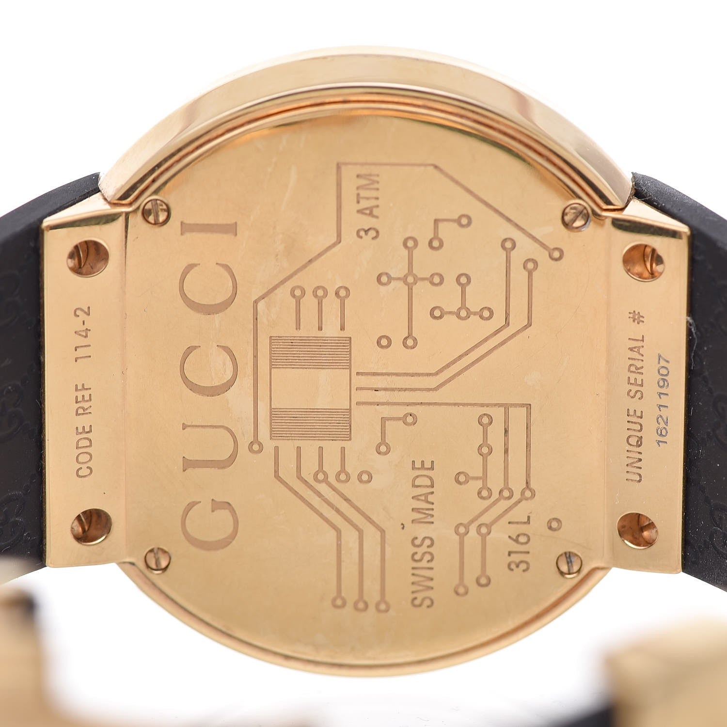 Gucci Stainless Steel Rubber 45mm Digital I-Gucci Watch Black 6 of 9