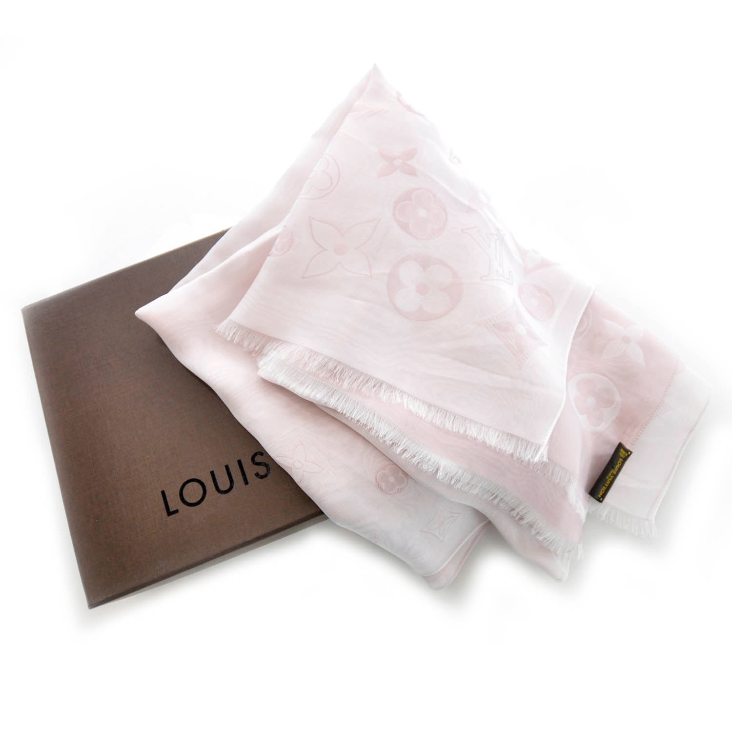 Louis Vuitton Monogram Scarf Pink 4 of 6