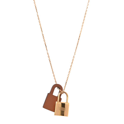 Hermes Swift Small O'Kelly Pendant Necklace Gold 1 of 7
