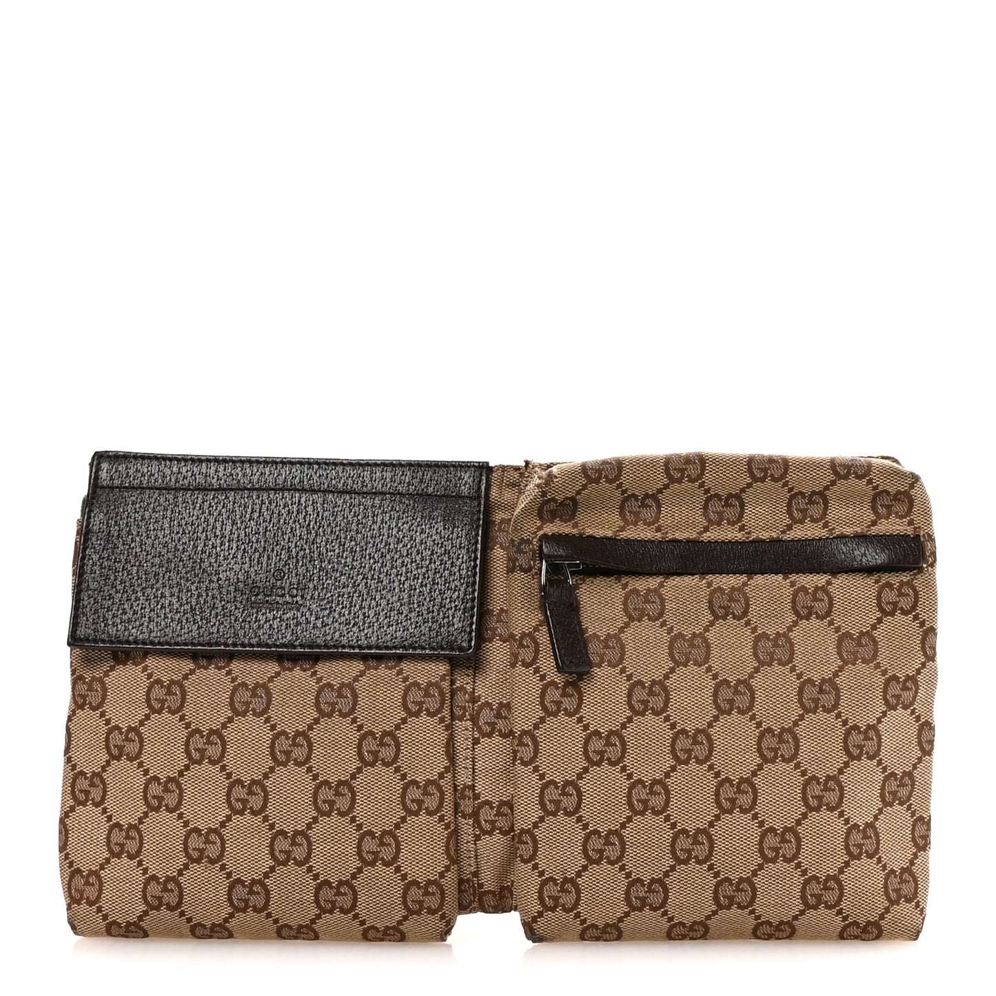 Monogram Web Belt Bag Dark Brown