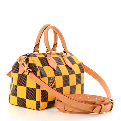 Louis Vuitton Damier Pop Speedy Bandouliere 25 Jaune Mat 3 of 9