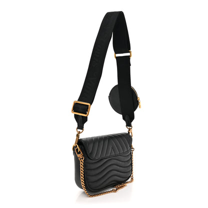 Louis Vuitton Calfskin New Wave Multi Pochette Black 3 of 12