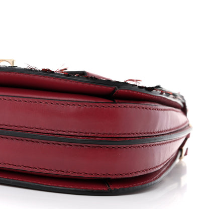 Valentino Garavani Calfskin Piper Feather Joylock Flap Messenger Bag Red 9 of 11
