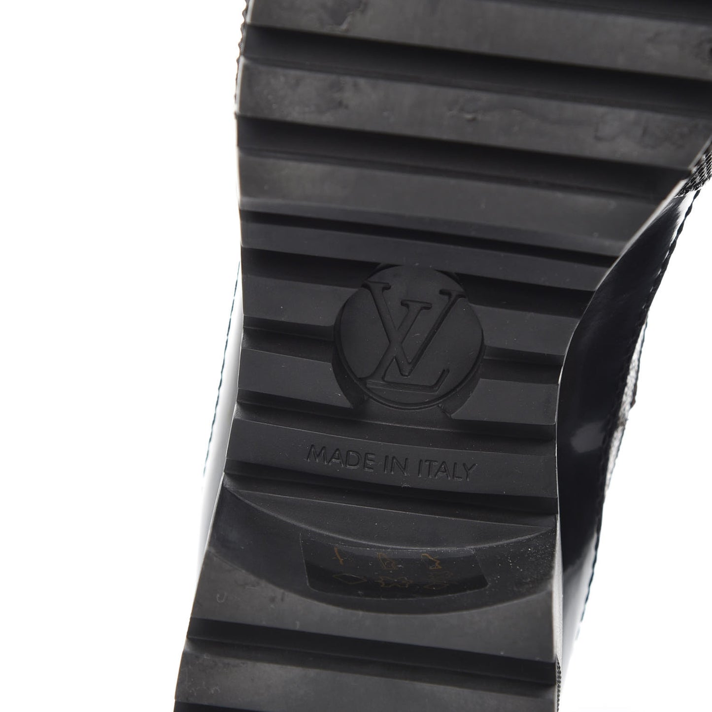 Suede Calfskin Monogram World Tour Platform Desert Boots 37 Black