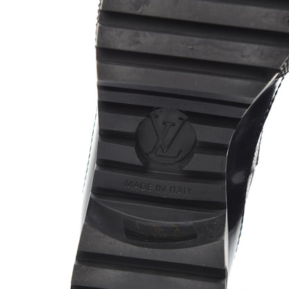 Louis Vuitton Suede Calfskin Monogram World Tour Platform Desert Boots 37 Black 8 of 10