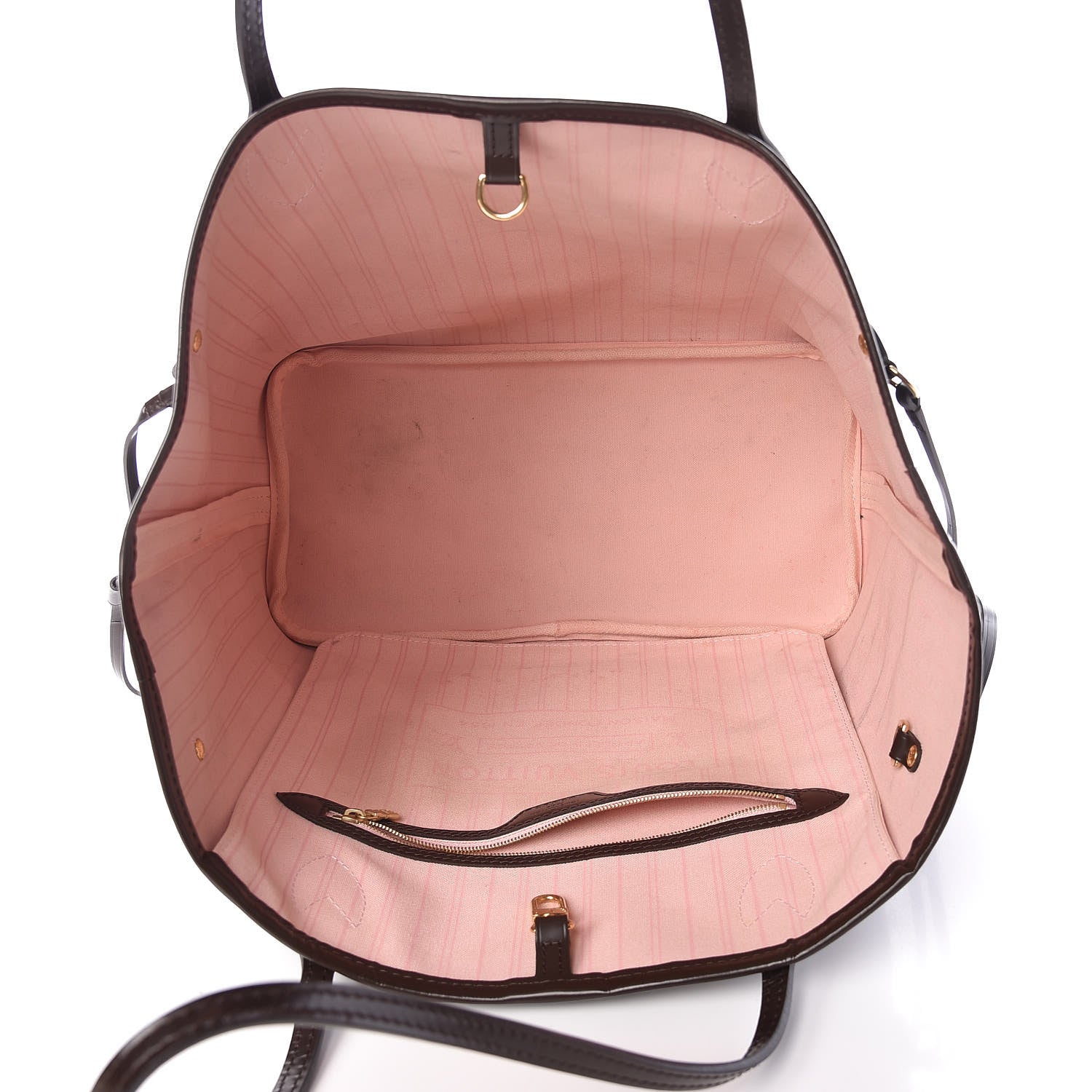 Louis Vuitton Damier Ebene Neo Neverfull MM Rose Ballerine 12 of 13