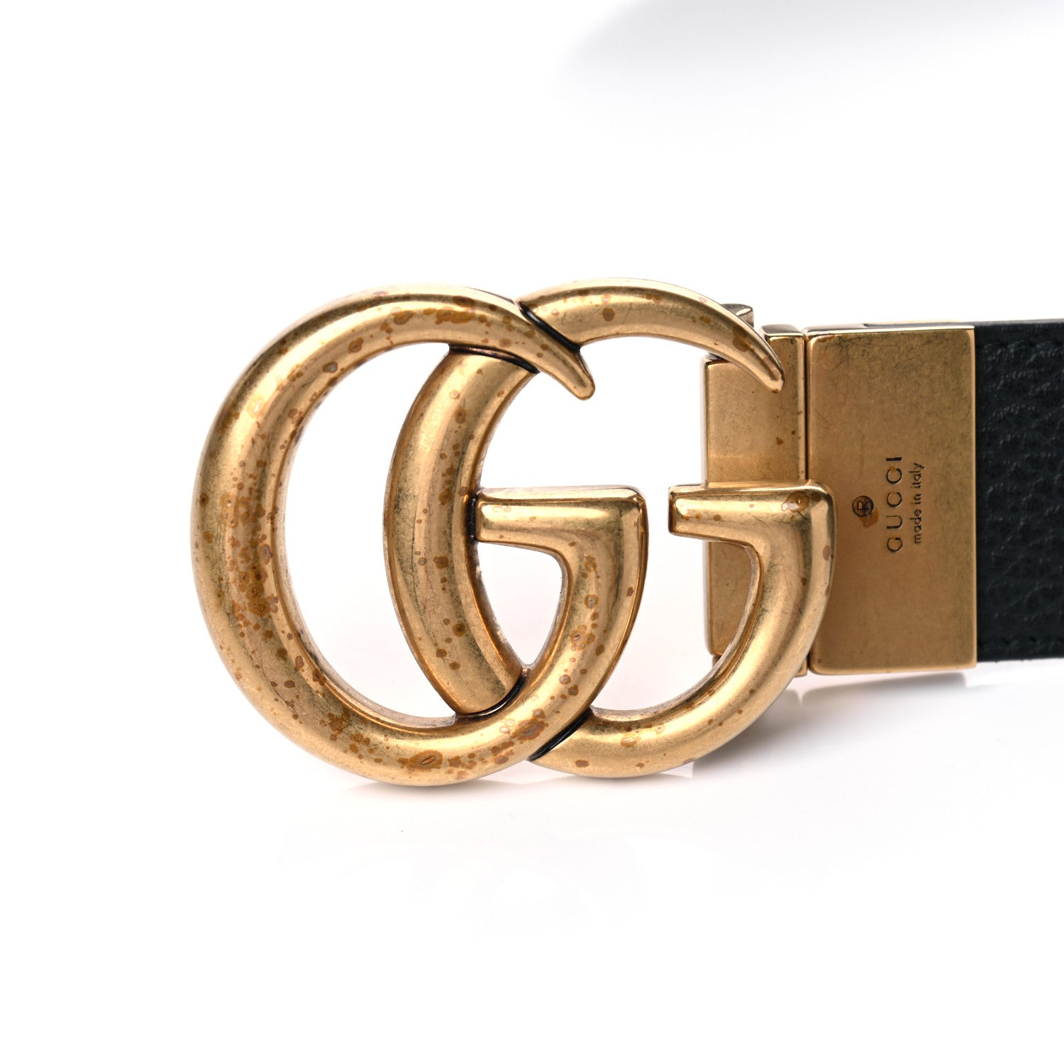 Gucci Calfskin Double G Reversible 37mm Belt 105 42 Black Cocoa 5 of 5