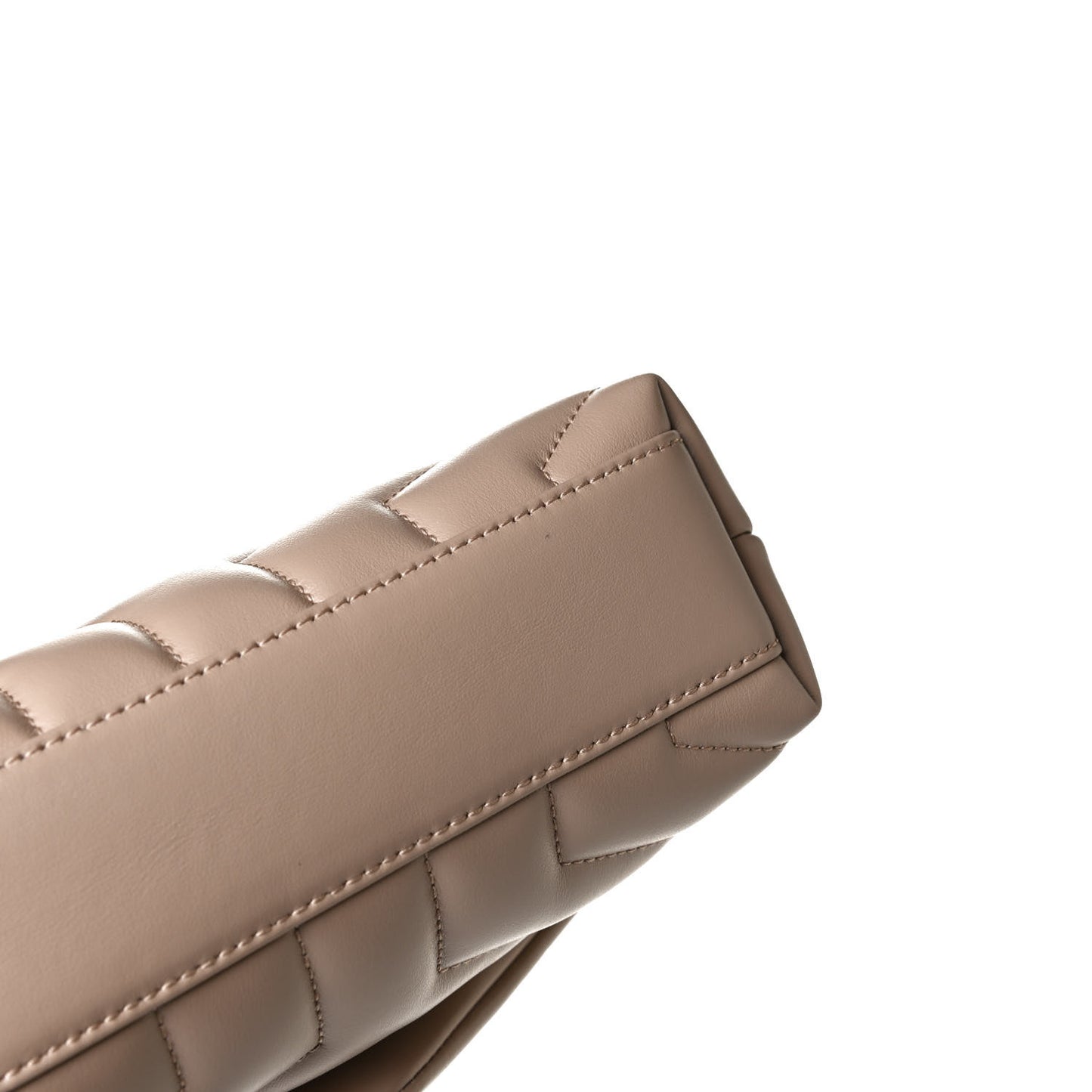 Calfskin Y Quilted Monogram Toy Loulou Crossbody Bag Dark Beige