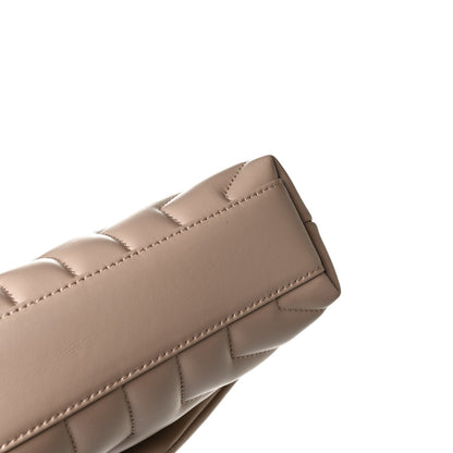 Saint Laurent Calfskin Y Quilted Monogram Toy Loulou Crossbody Bag Dark Beige 10 of 14