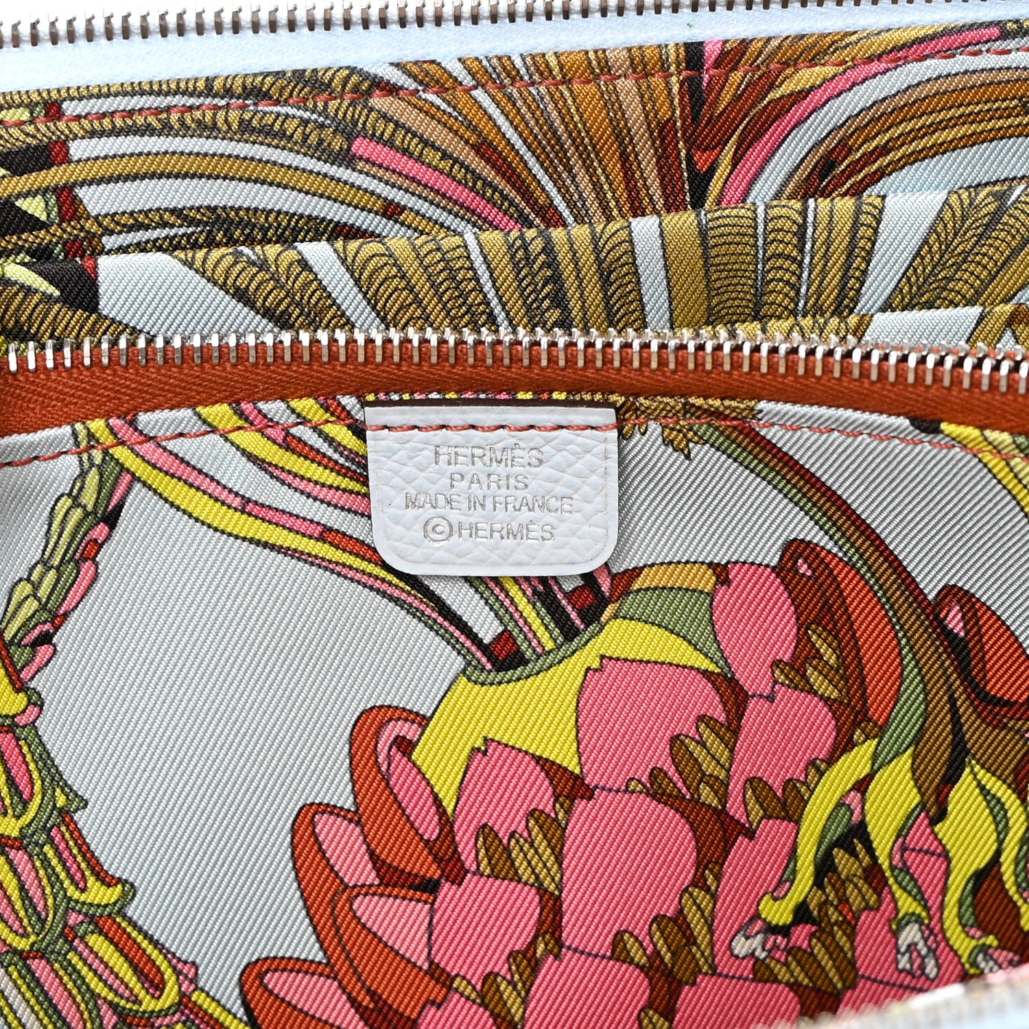 Hermes Epsom Silk'In Wallet Bleu Brume 6 of 8