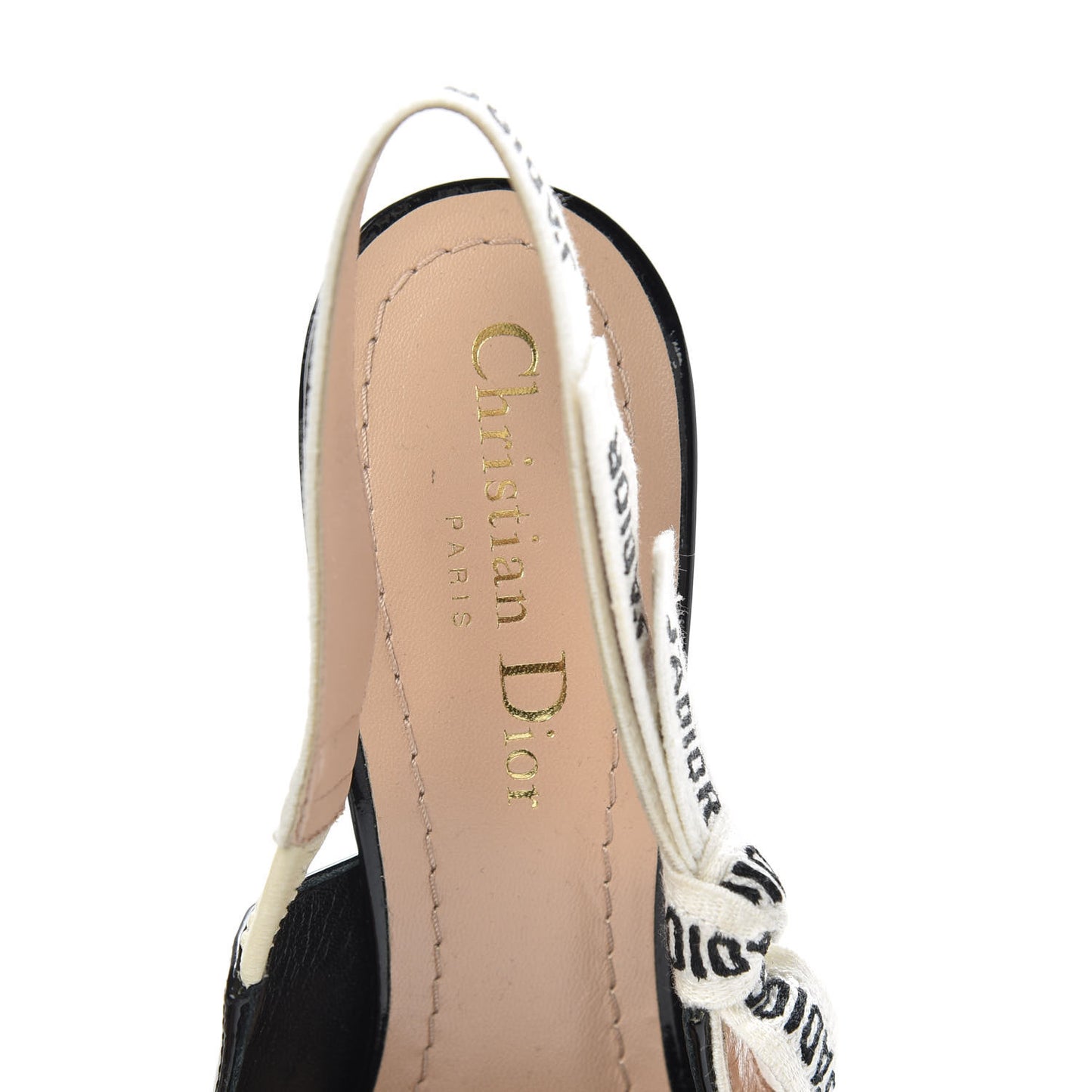 Patent Ribbon J'Adior Slingback 100mm Pumps 36 Black