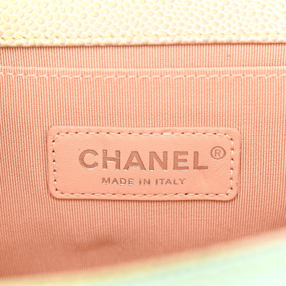 Chanel Caviar Quilted Medium Cuba Rainbow Boy Flap Pink Multicolor 6 of 11