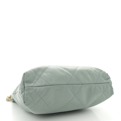 Chanel Shiny Calfskin Quilted Small Chanel 22 Grey 5 of 18