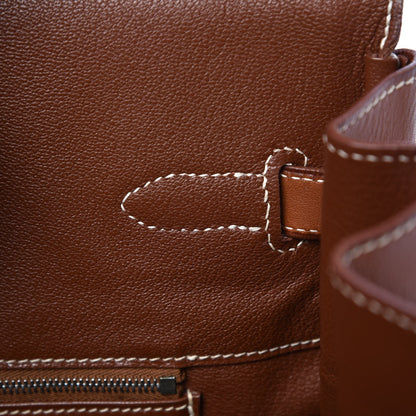 Hermes Toile Barenia Birkin 35 Fauve 14 of 45