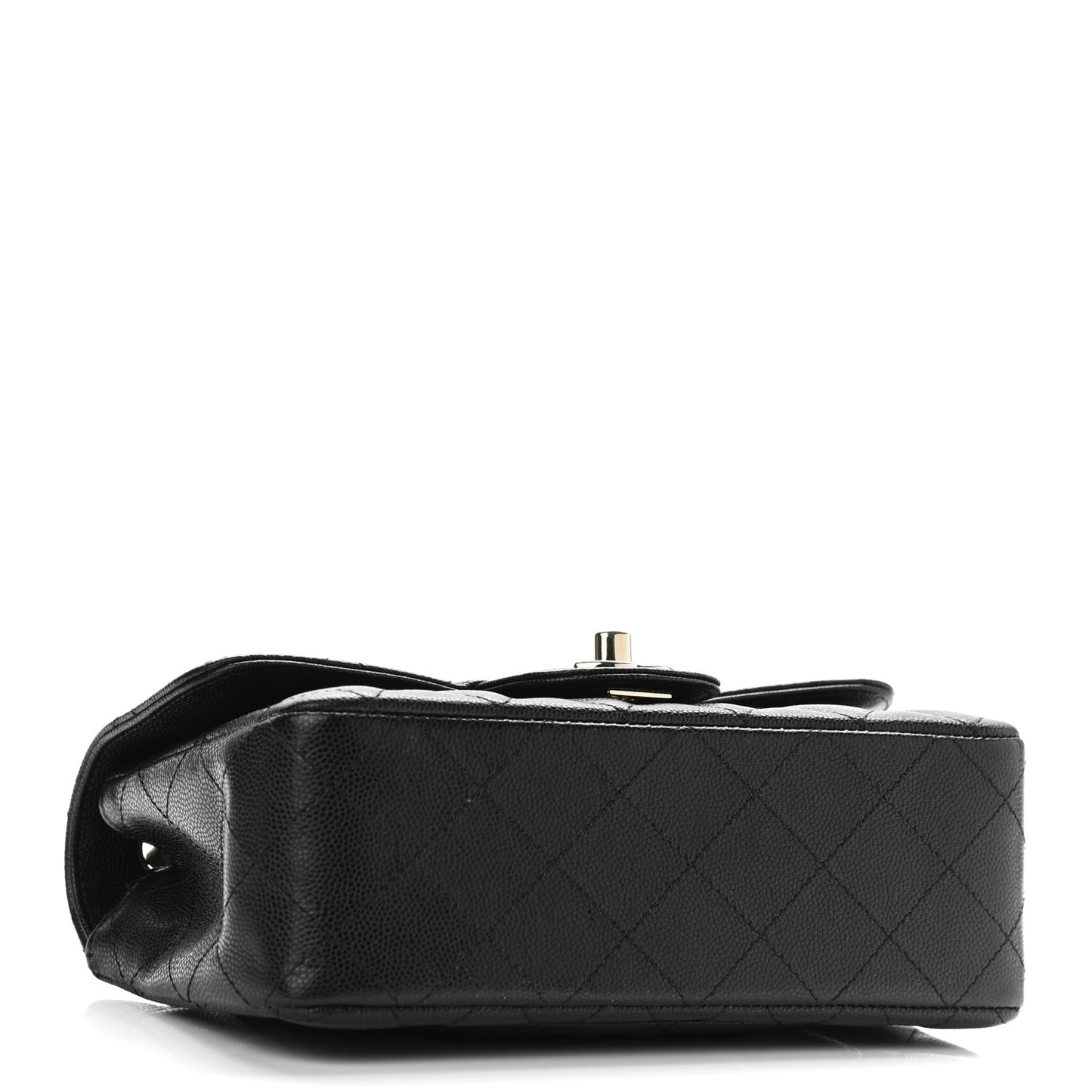 Caviar Quilted Mini Rectangular Flap Black