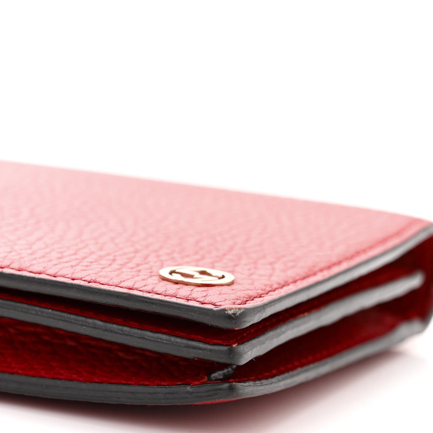Dollar Calfskin Medium Betty Chain Wallet Tabasco