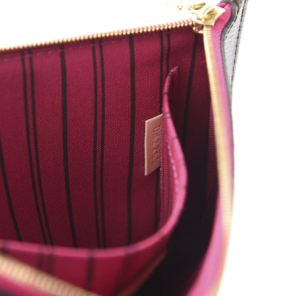 Louis Vuitton Monogram Neverfull MM GM Pochette Pivoine 7 of 8