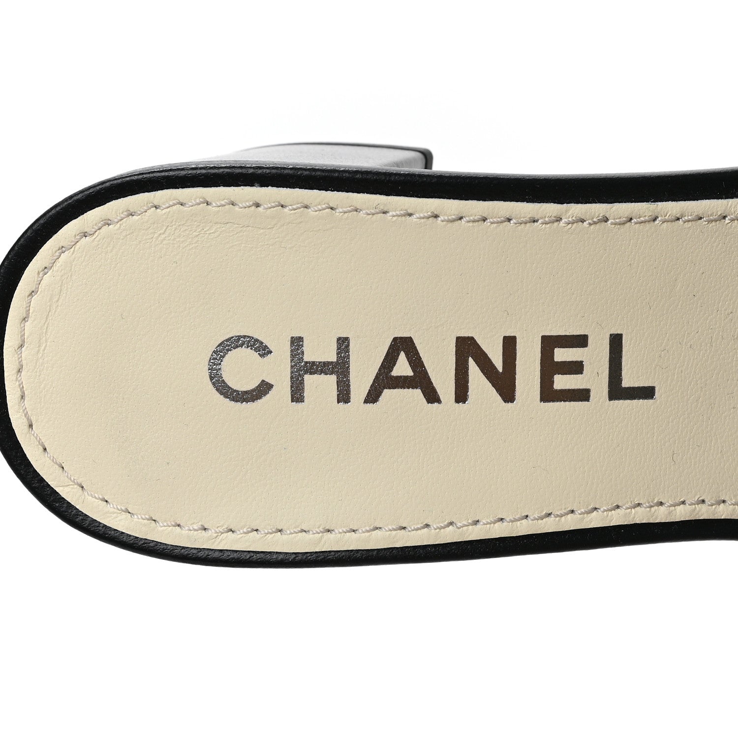 Chanel Shiny Braided Goatskin Mule Sandals 40 Black 5 of 8