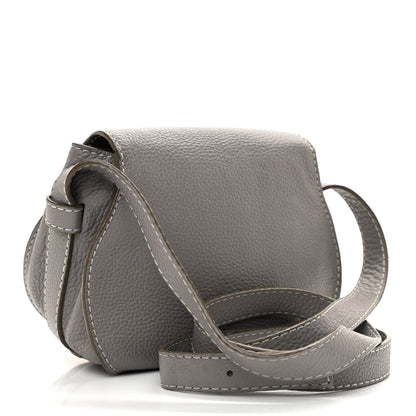 Chloe Calfskin Mini Marcie Round Crossbody Bag Cashmere Grey 3 of 8