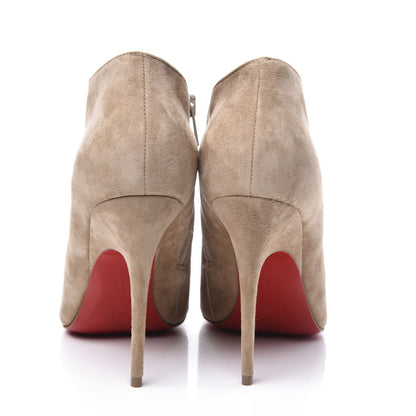 Christian Louboutin Veau Velours Gorgona 100 Ankle Boots 38 Beige 7 of 10