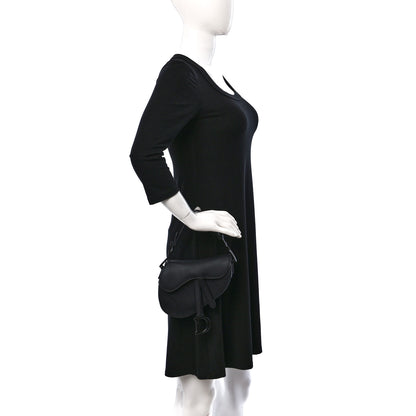 Christian Dior Ultra Matte Calfskin Mini Saddle Bag Black 2 of 12