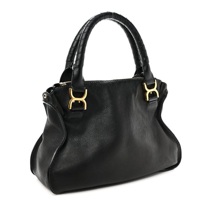 Chloe Calfskin Medium Marcie Satchel Black 3 of 9