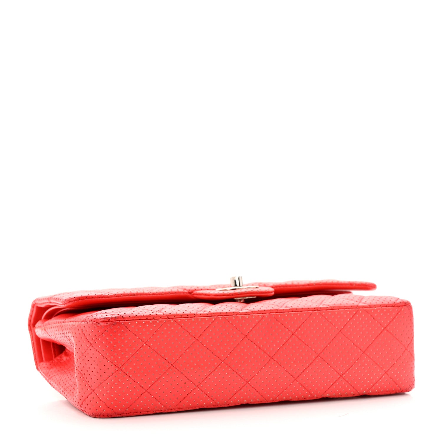 Chanel Lambskin Perforated Medium Double Flap Red 4 of 28