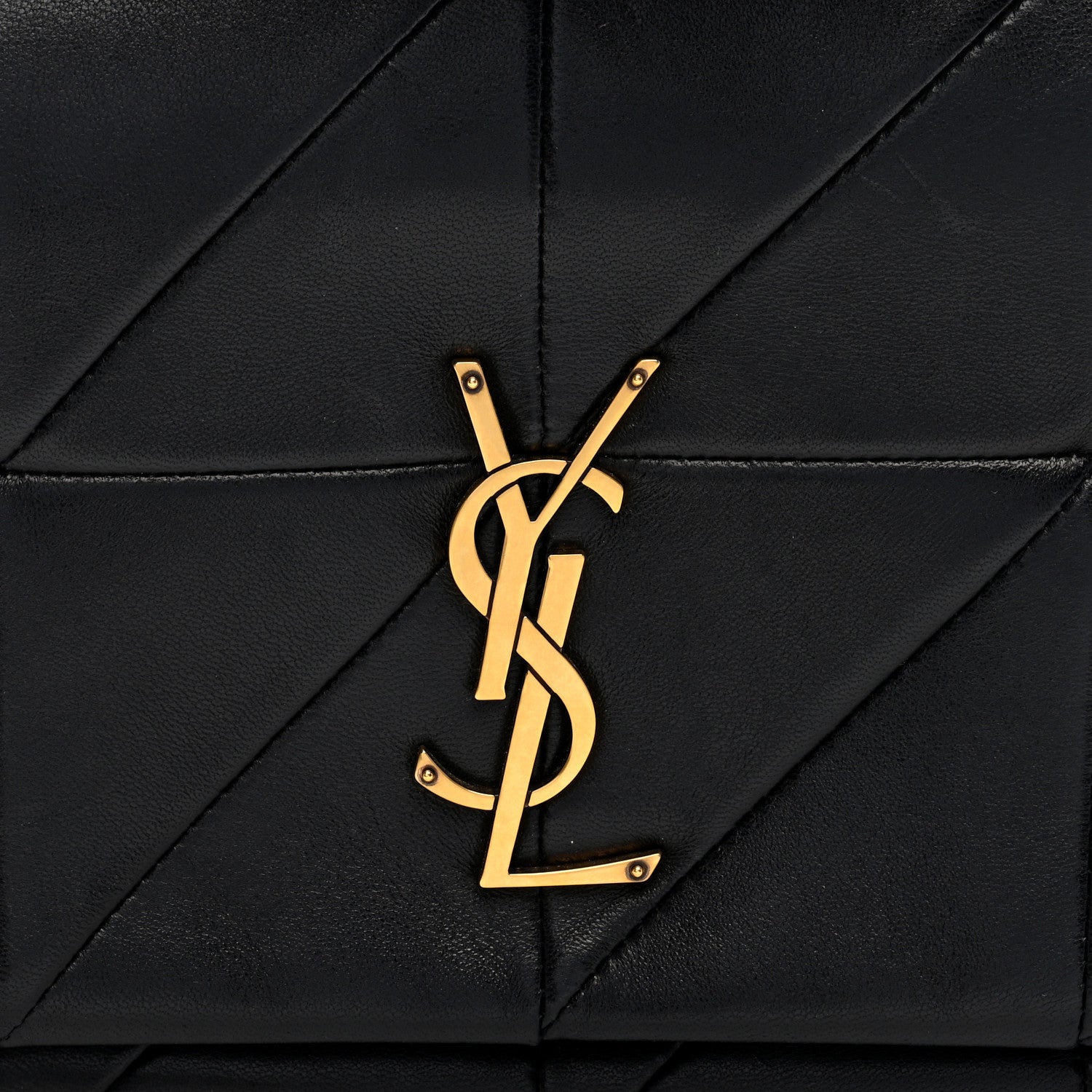 Saint Laurent Lambskin Patchwork Monogram Medium Jamie Black 7 of 9