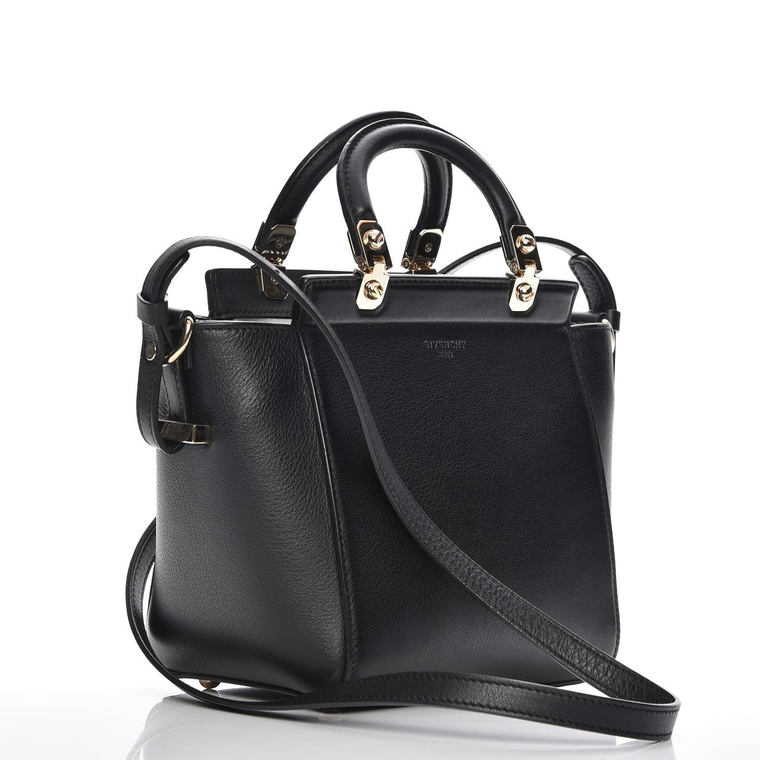 Givenchy Calfskin Mini HDG Top Handle Crossbody Bag Black 3 of 7