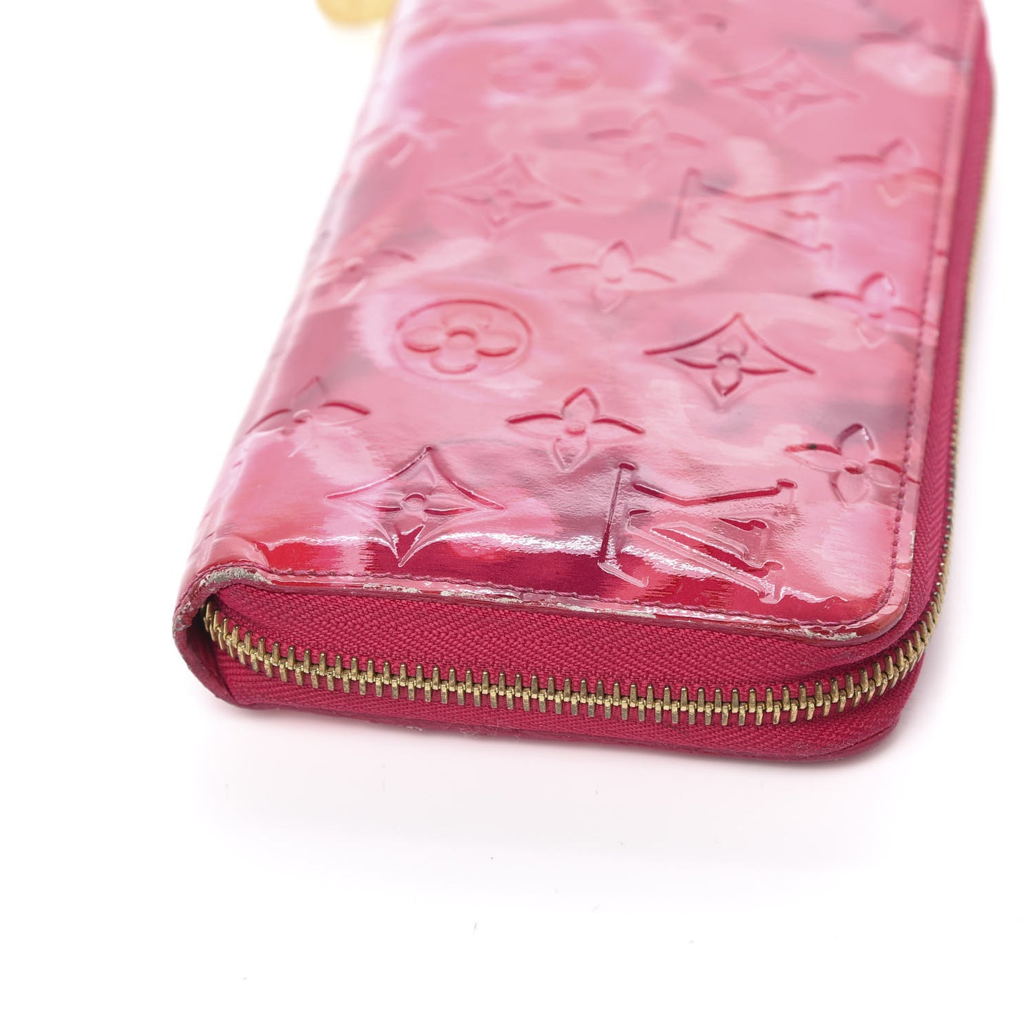 Vernis Ikat Zippy Wallet Rose Indien