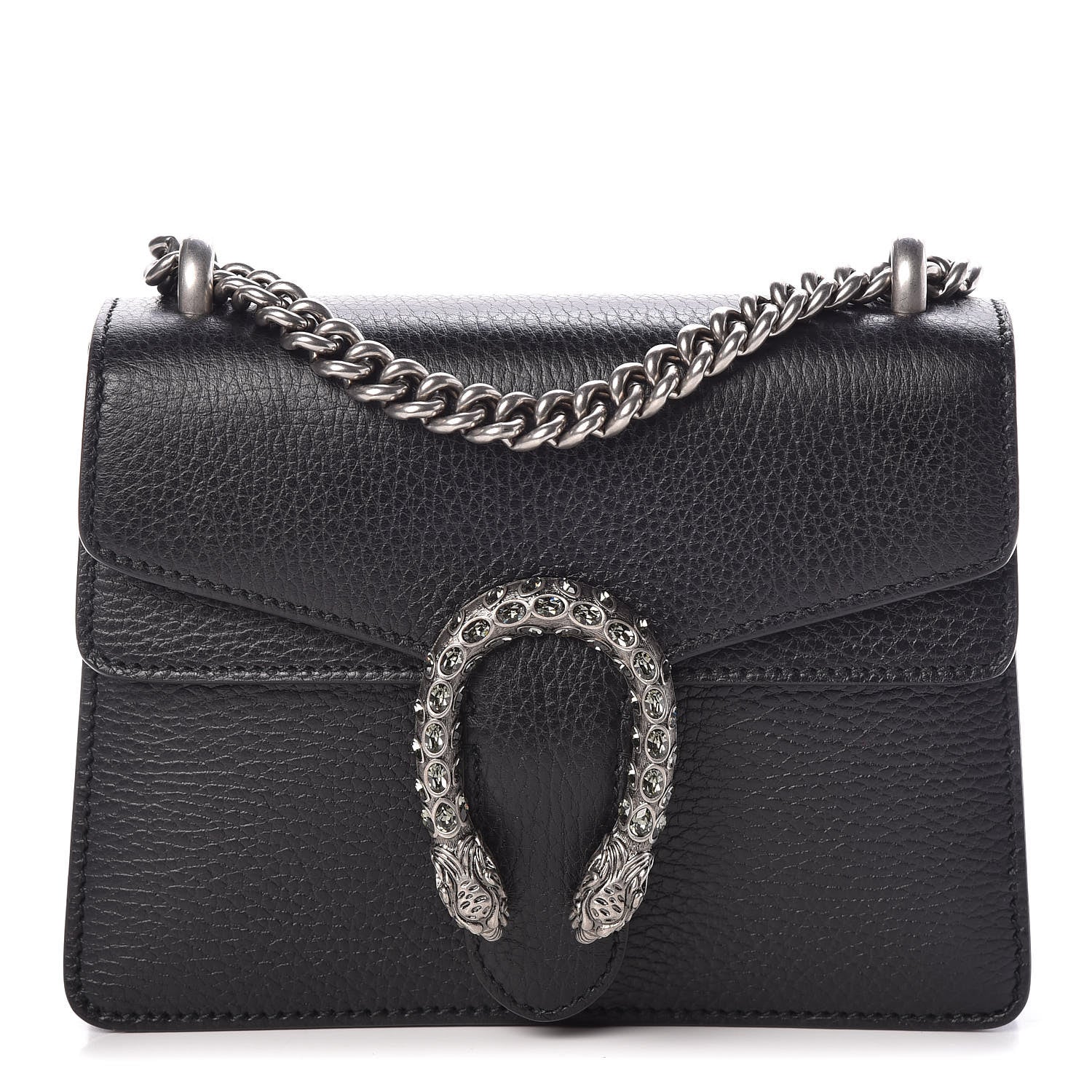 Gucci Calfskin Mini Dionysus Shoulder Bag Black 1 of 9