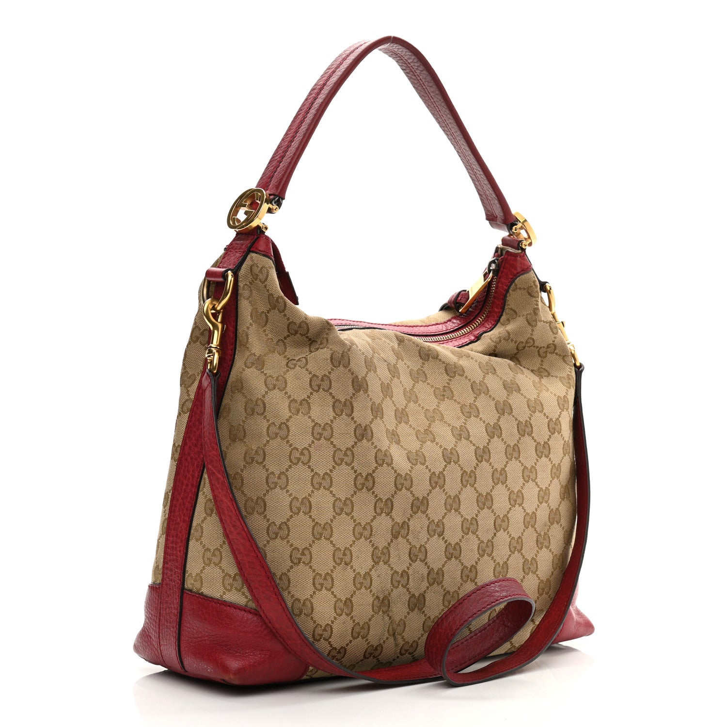 Gucci Monogram Small Miss GG Hobo Red 3 of 13