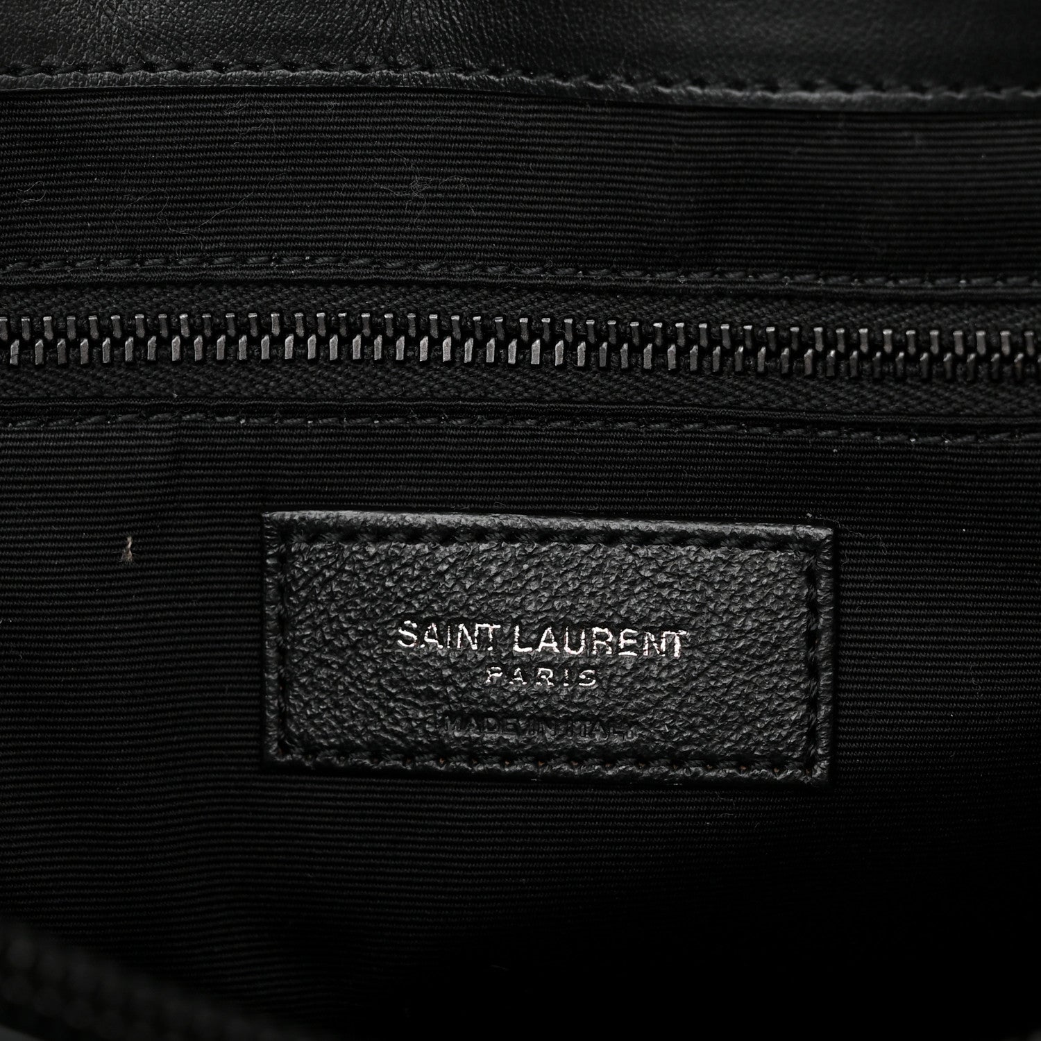 Saint Laurent Calfskin Y Quilted Monogram Monochrome Large Loulou Chain Satchel Black 7 of 11