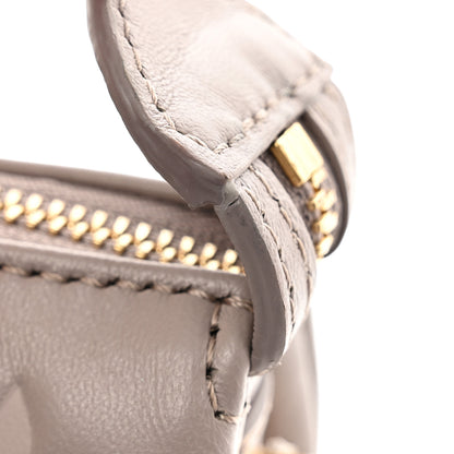 Louis Vuitton Lambskin Embossed Monogram Coussin PM Grey 10 of 10