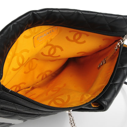 Chanel Calfskin Quilted Cambon Multipocket Shoulder Bag Black 7 of 8