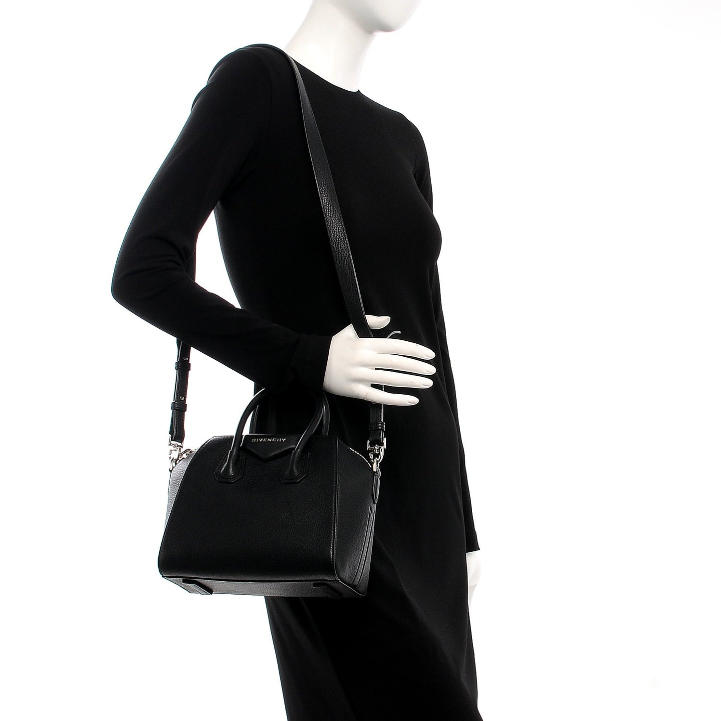 Sugar Goatskin Mini Antigona Black