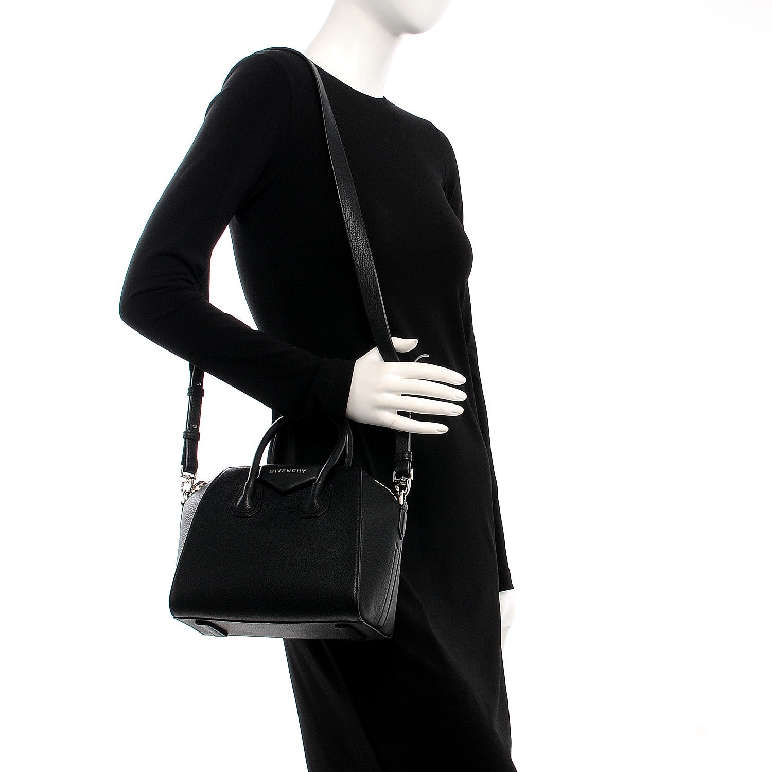 Givenchy Sugar Goatskin Mini Antigona Black 2 of 8