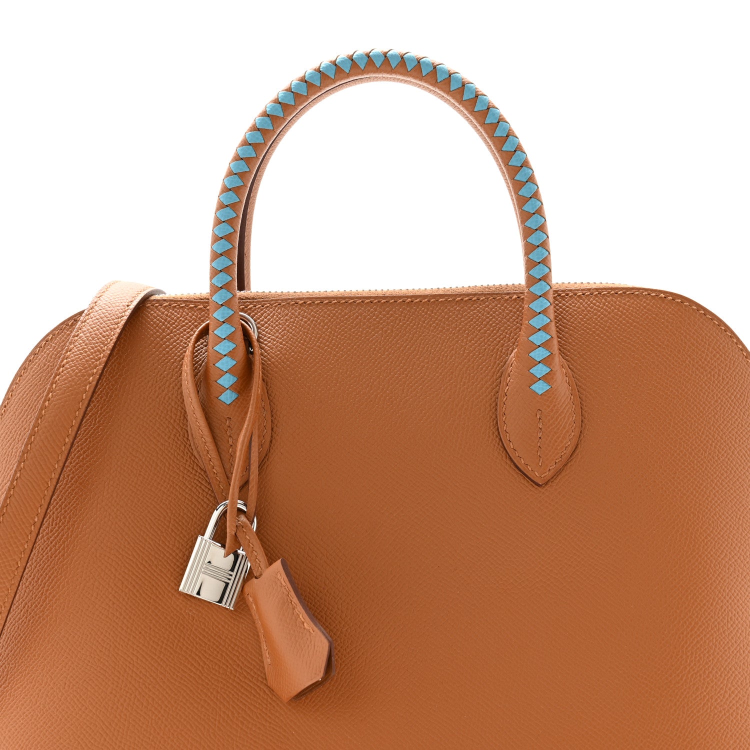 Hermes Epsom Tressage 1923 Bolide 31 Gold Bleu Du Nord 8 of 10