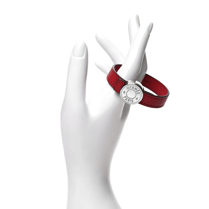 Hermes Chamonix Looping Interchangeable Bracelet S Black Rouge Casaque 2 of 9