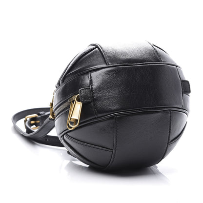 Gucci Piuma Lux Energy Mini Tifosa Basketball Shaped Shoulder Bag Black 3 of 10