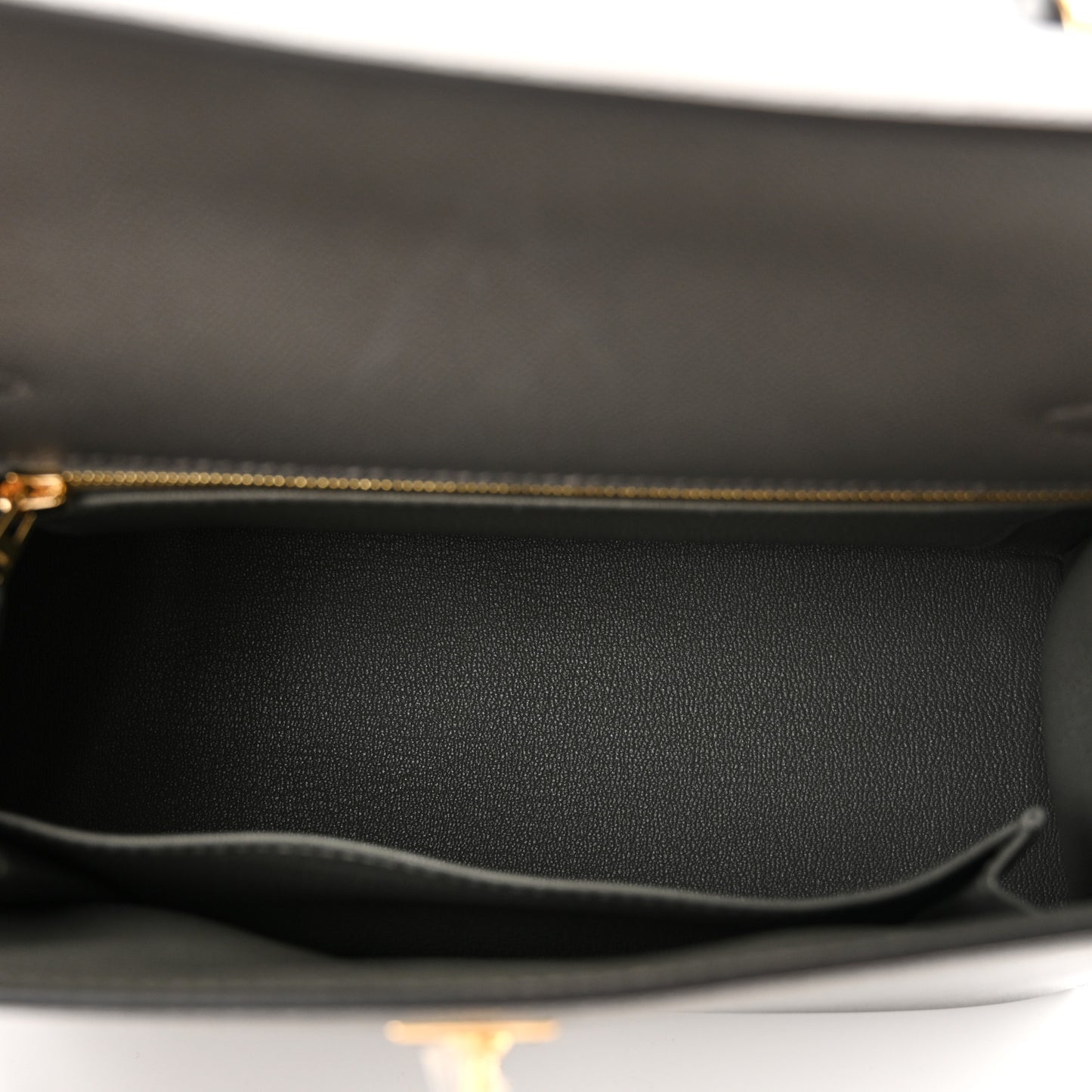 Madame Calfskin Kelly Sellier 25 Gris Meyer