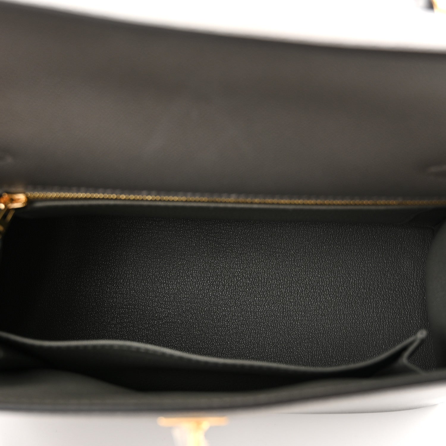 Hermes Madame Calfskin Kelly Sellier 25 Gris Meyer 5 of 11