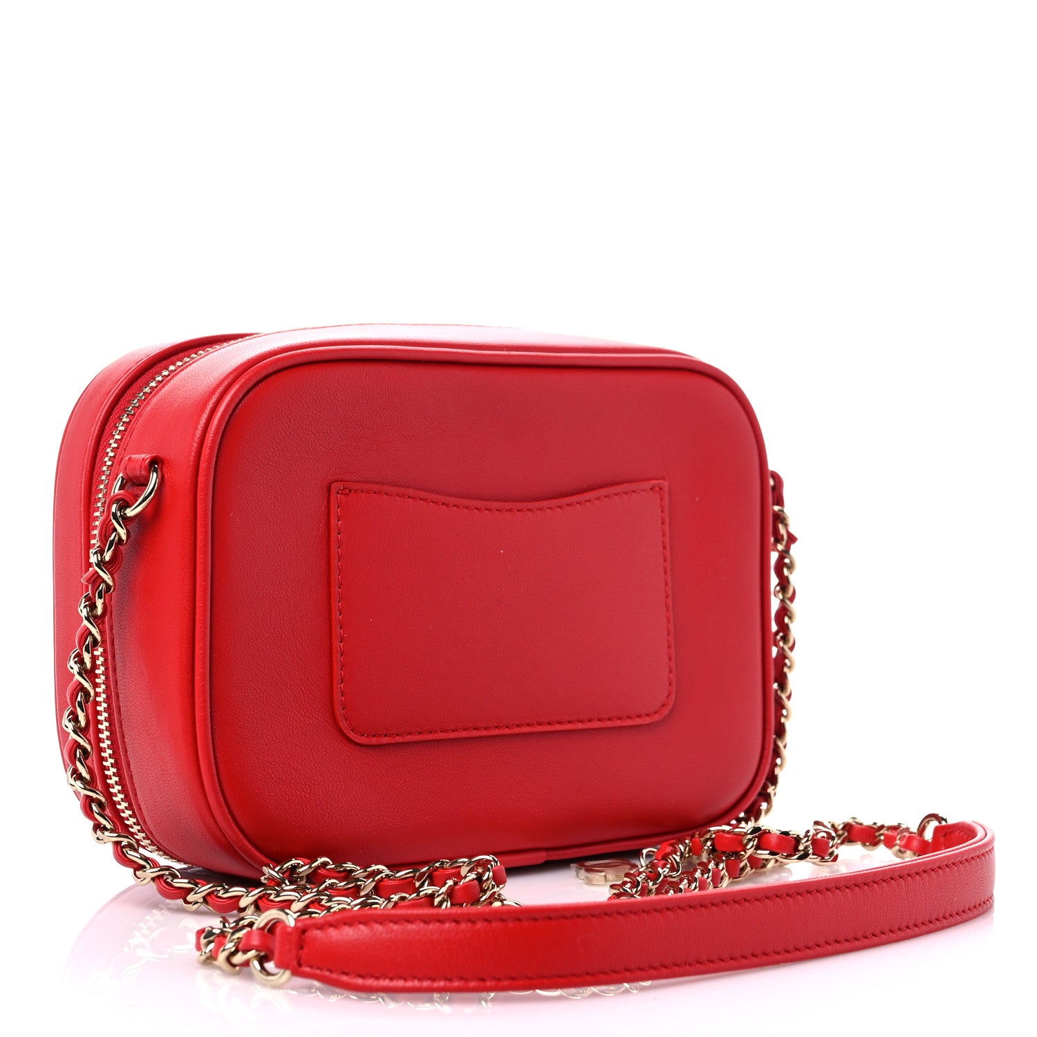 Chanel Lambskin CC Mania Camera Case Red 3 of 9
