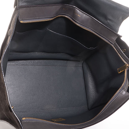 Celine Smooth Calfskin Suede Medium Trapeze Grey 4 of 8