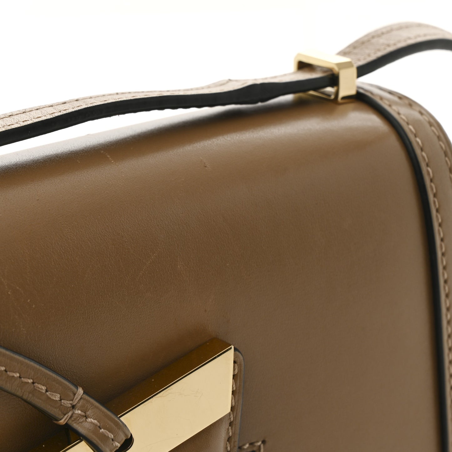 Calfskin Small Barcelona Shoulder Bag Mink