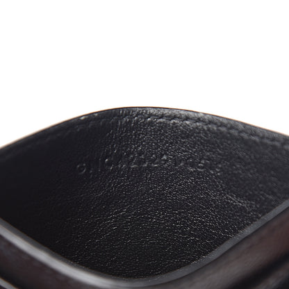 Saint Laurent Grain De Poudre Matelasse Chevron Monogram Credit Card Case Black 5 of 7