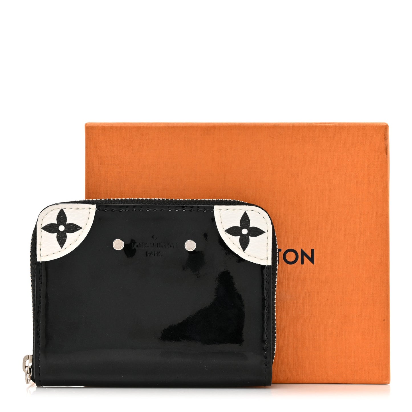 Patent Miroir Venice Zippy Coin Purse Black