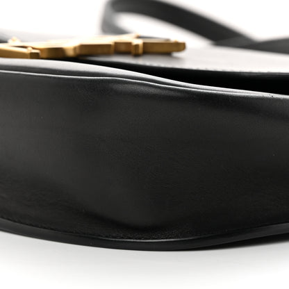 Saint Laurent Smooth Calfskin Monogram Medium Kaia Satchel Black 10 of 14