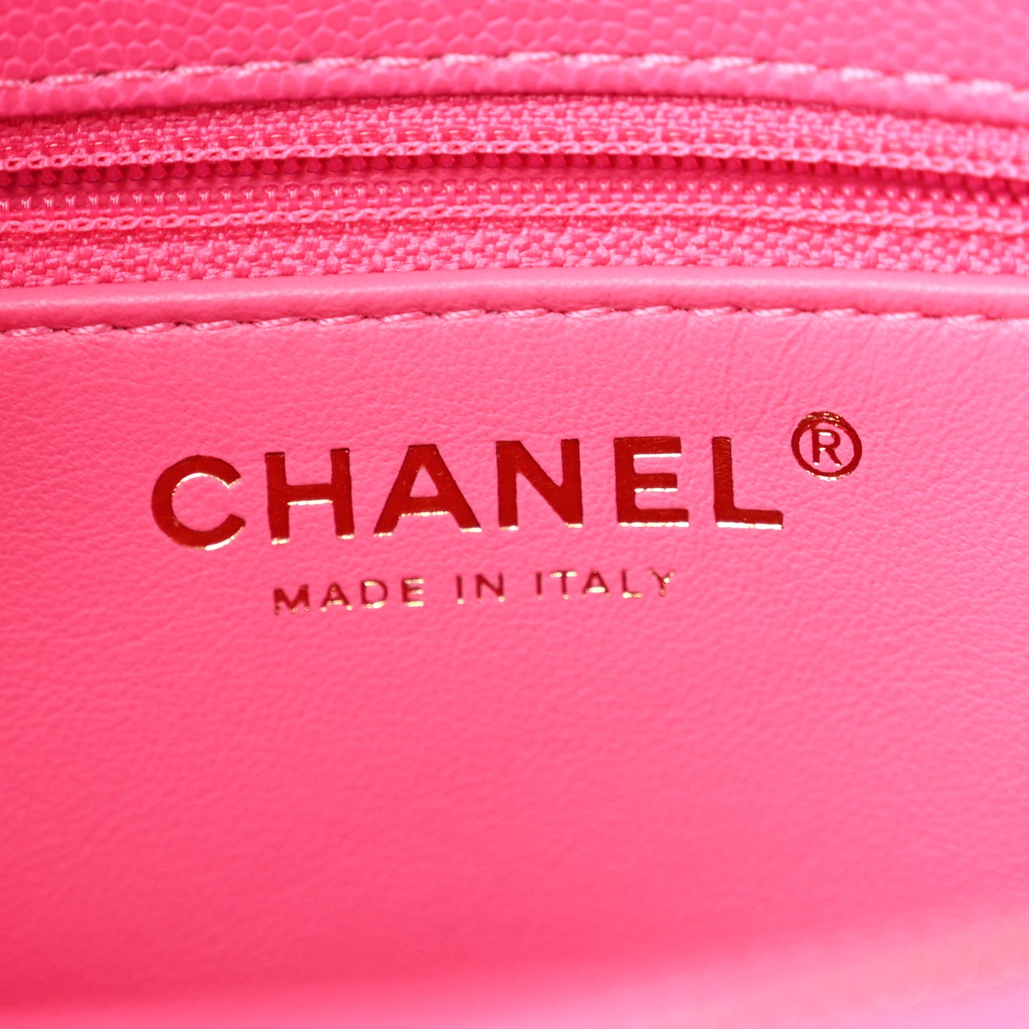 Caviar Quilted Small Coco Handle Flap Dark Pink