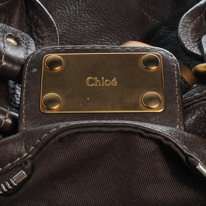 Chloe Leather Paddington Tote Brown 7 of 7